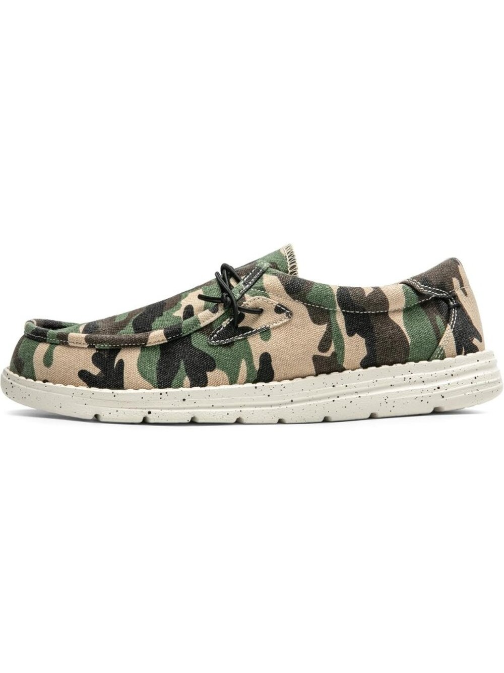 Bruno Marc Men's Camo Green Round Toe Breathable Flexible Casual Slip On Loafers - Picture 5 of 7